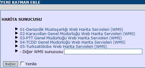 e-devlet Coğrafi Bilgi Kapısı Ulaştırma Bakanlığı Uygulaması 1- TürksatGlobe Coğrafi Metaveri Portali üzerinden verilere erişim 1. Harita penceresi açılır. 2.