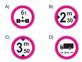 5. Trafik görevlisinin hangi hareketi sürücüler için sağa yanaş ve dur talimatını içerir? A) B) C) D) 6.