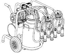 Seyyar Süt Sağma Makinaları 152312001 BS Mini X Süt Sağma Makinası Tip : BS MİNİ X Motor Gücü (kw) : 0,75 Çalışma Gerilimi : 220 V, 50 Hz, 1425 d/d Vakum P. Kap.