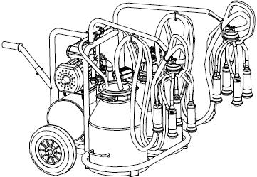 Seyyar Süt Sağma Makinaları 152312005 BS 4 X Süt Sağma Makinası Tip : BS 4 X Motor Gücü (kw) : 0,75 Çalışma Gerilimi : 220 V, 50