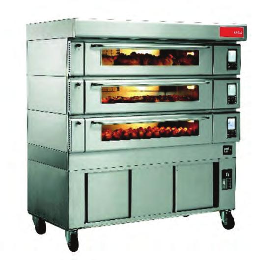 FIRINLAR / Ovens MODULAR - EMD Elektrikli Taş Tabanlı Fırınlar Deck Ovens - Electric Hassas sıcaklık ayarı. Dijital kontrol paneli. Elektronik sıcaklık ve güç kontrolü. Düşük enerji tüketimi.