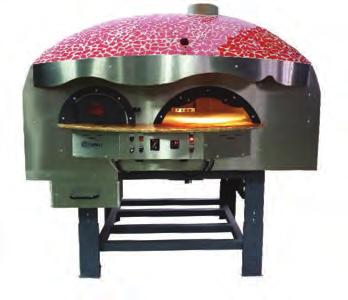 The ovens from MIX series are of domical type with a revolving chamber base and are designed for baking pizzas.