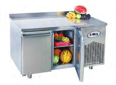 SOĞUTMA EKİPMANLARI / Refrigerator Equipments Yatay Buzdolapları Counter Type Refrigerators * İç Gövde AISI 304 2B Paslanmaz Çelik * Dış Gövde AISI 304 SB Paslanmaz Çelik * İç Derinlik: 43 cm / 53 cm