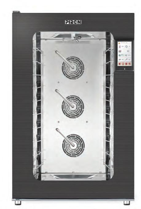 FIRINLAR / Ovens COLOMBO PF2110 Elektrikli Kombi Buharlı Fırın, Çok Noktadan Buhar Püskürtmeli, 10 tepsi, 99 Program Dijita dokunmatik kontrol paneli, 1 sıcaklık probu, otomatik yıkama sistemi,