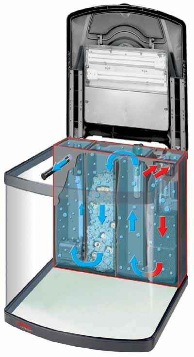 3. Teknik ekipman ve filtreleme 3.1 Deniz dünyasına kolay bir başlangıç için Kompakt Akvaryumlar Tüm ekipmanıyla sera marin Biotop Cube 130 kullanıma hemen hazırdır.