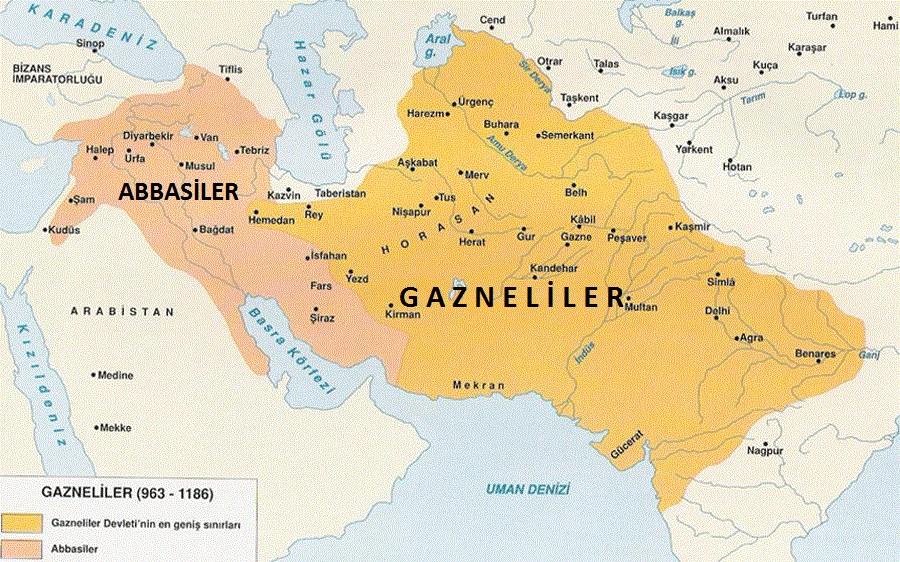 GAZNELİLER (963-1187) Alp Tigin Sebük Tigin Gazneli Mahmut Gazne şehrinde devlet kurdu Devlet