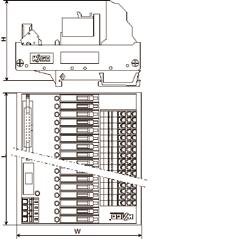 2 PLC' nin Paralel Çalışması için 16DI, Flat Konnektör ve Klemens Bağlantısı 2 PLC' nin Paralel Çalışması için 16DO, Flat Konnektör ve Klemens Bağlantısı, 2 PLC' nin Paralel Çalışması için 16DI, 3