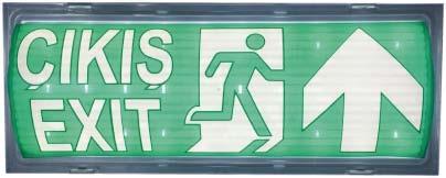 GERSAN Bİlgİ & Yönlendİrme Armatür sistemleri / GERSAN EMERGENCY EXIT SIGNS GERSAN Bİlgİ & Yönlendİrme Armatür sistemleri / GERSAN EMERGENCY EXIT SIGNS Tek yüzlü duvara arkadan veya sıva altı tavana