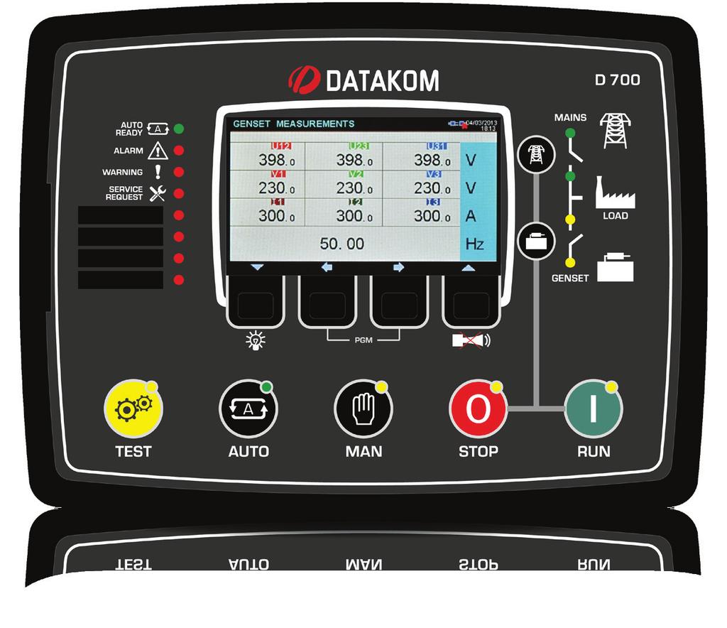 QUALITY MANAGEMENT 05 Jeneratör Kontrol Otomatik Senkronizasyon / D 700 TFT Ekran / D 700. TFT Ekran 508 -.70,00 USD 0 -.