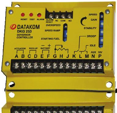 Elektronik devrenin ortam şartlarından etkilenmesini engellemek için baskılı devre laklanmıştır. Cihaz ayarlı bir aşırı hız alarm rölesi ve led içerir.