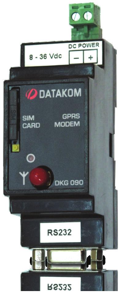 Uzaktan İzleme Uzaktan İzleme / Modem ve Gateway DKG 090 GSM-GPRS Modem band GSM/GPRS 850/900/800/900MHz GPRS Class haberleşme m kablolu manyetik anten cihaz ile birlikte verilir GPRS üzerinden