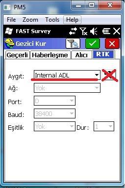 Bu yazımızda ekranda mevcut ise RTK işlemi için sabit cihazımızı başarıyla kurmuş oluyoruz. Gezici Kurmak İçin; Cihazımızdan gezici kurmak için Ayar/Gezici Kur butonlarına basıyoruz.