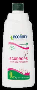 6033 Ecolinn Ecosoft Kremli Bulaşık Temizleyici 1000 ml Ecolinn Ecosoft Kremli Bulaşık Temizleyici, doğada hızla çözülebilme özelliği sayesinde sıradan bulaşık deterjanlarının aksine doğaya ve tüm