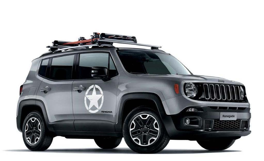 Jeep in 100 den fazla ülkede satışına başlanan küçük SUV modeli Renegade, Opening Edition, Trailhawk ve Limited, yenilenen Cherokee modeli ise Trailhawk ve Limited versiyonlarıyla fuarda yerini