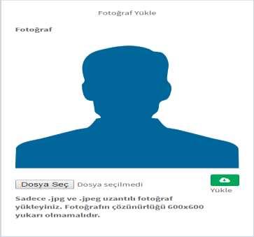 Adım Fotoğraf Yükleme Dosya Seç düğmesine tıklayarak açıklamalara uygun,