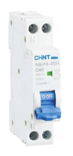 NBH8 Minyatür Otomatik Sigorta Genel z Kısa devre koruma z Aşırı akım koruma z Anahtarlama z İzolasyon z Bir modülde 1 kutup + nötr z Arıza ihbar göstegesi Teknik Özellikler Standartlar IEC/EN