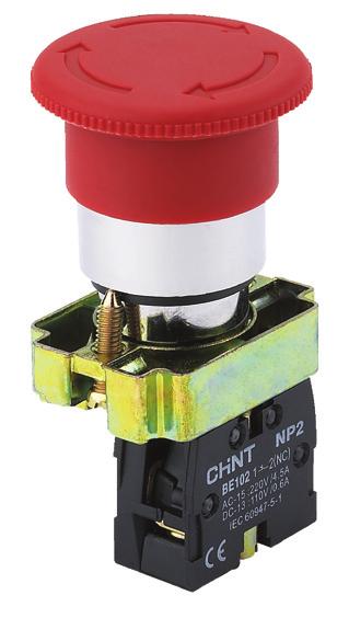 Renk seçenekleri : Sarı, siyah, yeşil, mavi IEC/EN60947-4 NP2 Serisi 22mm Plastik Seri Buton ve Sinyal Lambası NP2