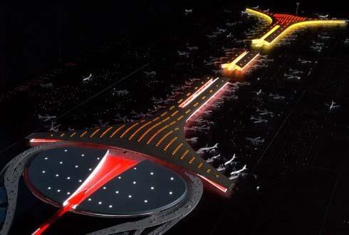 1. Pekin Havalimanı Terminali Dört yıl inşaatı süren Pekin Havalimanı çatısı Çin in sembolü olan ejderhanın renkleri ve biçiminden ilham alınmıştır (Şekil 2.21).
