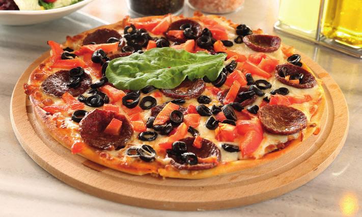 19.50 Karışık Pizza Mozeralla peyniri, salam, sucuk, mantar, domates, dilim zeytin 1 Pizza Margarita Mozeralla peyniri,