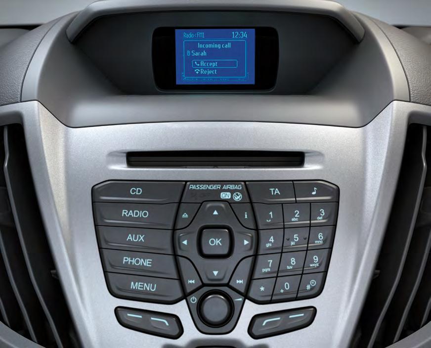 18 Ford SYNC ile Kesintisiz İletişim Ford SYNC Sistemi sayesinde müzik oynatabilir, ayrıca serbest konuşma tertibatı üzerinden telefon çağrısı yapabilir ve çağrı cevaplayabilirsiniz.
