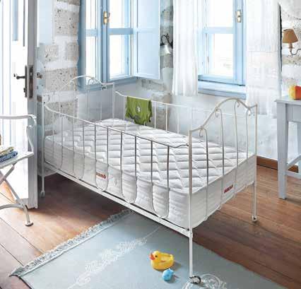 Yatağınızın Ömrünü Uzatın DHT Yay Miniko yatak, Yataş a özel çift tavlanmış çelik yaylardan oluşan DHT Yay ve yüksek konfor sağlayan dolgu malzemesiyle yıllar boyu ilk günkü formunu korur.