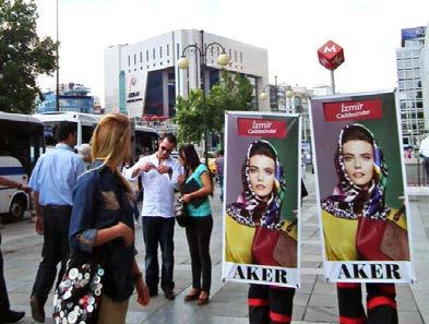 Dilerdeniz iki adet görsel alanına sahip olan Banner Board Flag ı