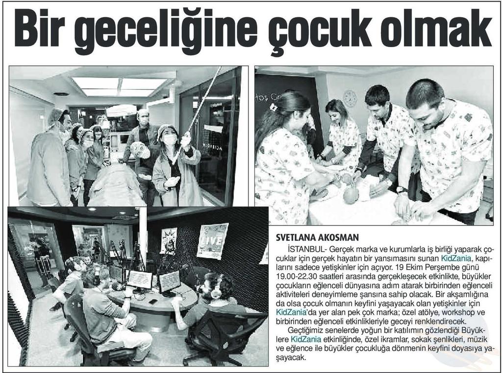 BIR GECELIGINE ÇOCUK OLMAK Yayın Adı : Yeni Çagrı