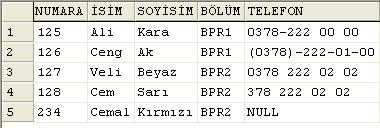 Öğrenciler tablosu için SQL kodunu yazacak olursak aşağıdaki gibi olacaktır.