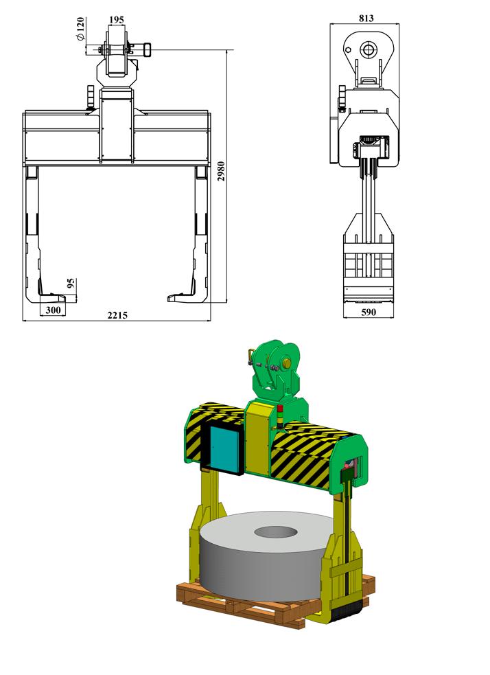 Teknik Özellikler Bobin Genişliği (max.): 1300 mm Bobin Çapı (min.-max.