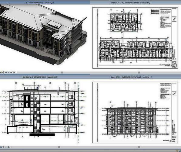 BIM temel bileşenleri 3B Model Nesneler bir araya gelerek üç boyutlu (3B) modeli meydana getirir.