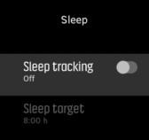 Saatinizi, uykunuzu izlemek için kullanabilir ve ortalama ne kadar uyuduğunuzu takip edebilirsiniz. Saatinizi yatarken takıyorsanız, Suunto Spartan Sport uykunuzu ivmeölçer verilerine göre takip eder.