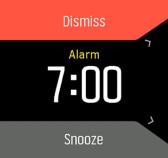 Alarm Saatinizde bir kez veya belirli günlerde yinelenecek şekilde çalabilen bir alarm vardır. Alarm (Alarm)» Alarm altındaki ayarlardan alarmı etkinleştirin.