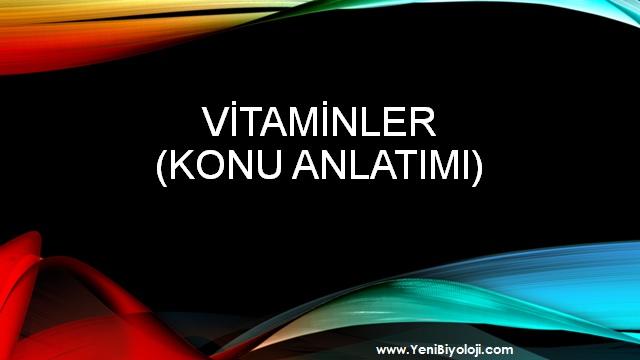 V tam nler (Konu Anlatımı) V tam nler n görevler nelerd r? V tam nler n özell kler nelerd r? V tam nler n çeş tler ve görevler nelerd r? Suda çözünen v tam nler nelerd r?