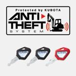 Kubota nti-theft - Orijinal Hırsızlık Önleyici Sistem ve kıllı nahtar Kubota Mini Ekskavatörünüz bir adet kırmızı ve