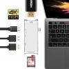 URUN ADI: Apple MacBook Pro için 6in1 USB Tip C Hub'dan HDMI Dönü?türücü Adaptör - Dock Dongle USB C Hub 3.0 Adaptör, MicroSD / SD Slot MODEL: 171016121841 FIYAT: 159.90?