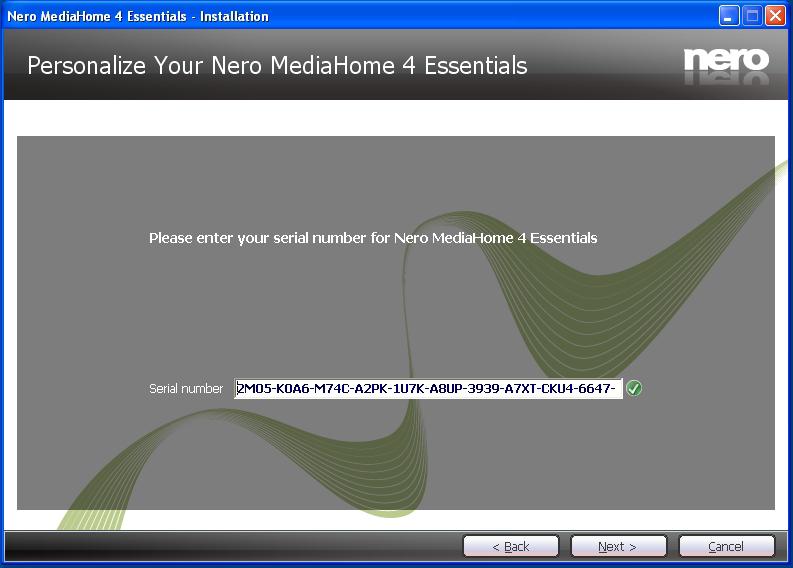 Appendix E: Nero MediaHome Installation This software is compatible with Windows XP and Windows 7.