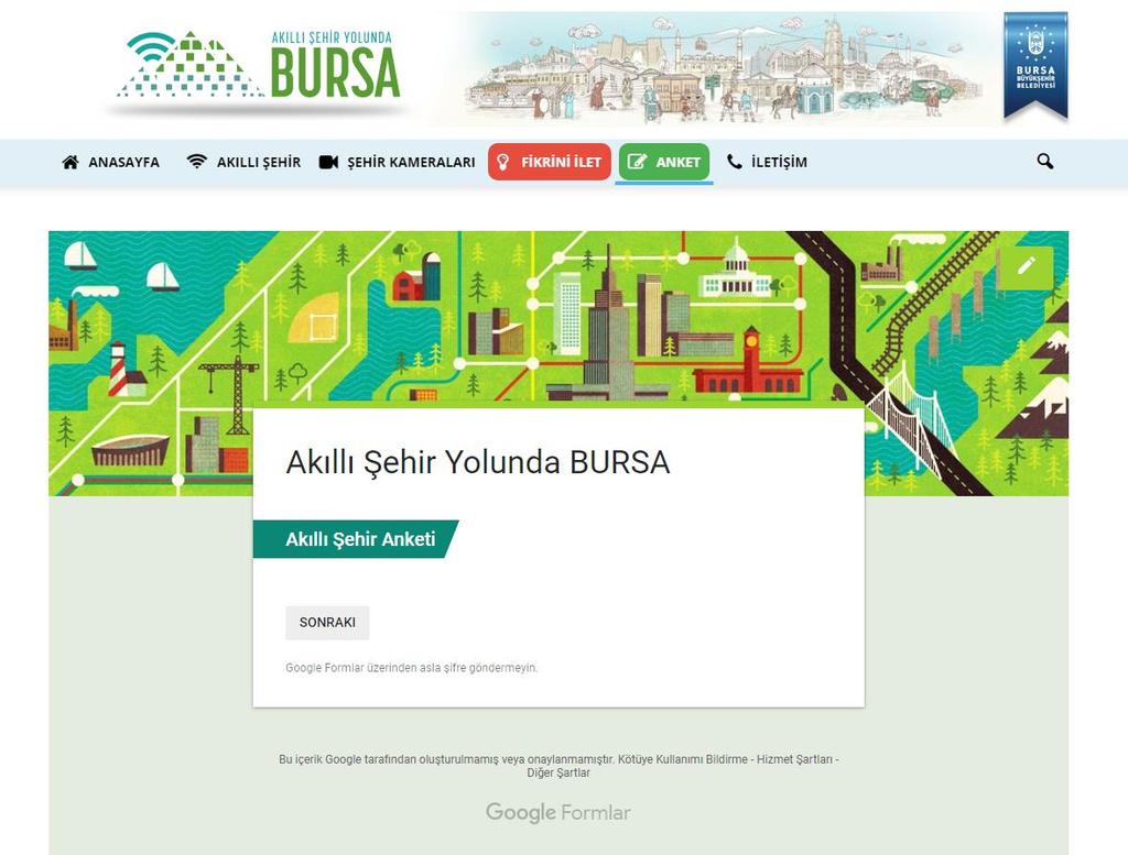 Akıllı Şehir Bursa Web