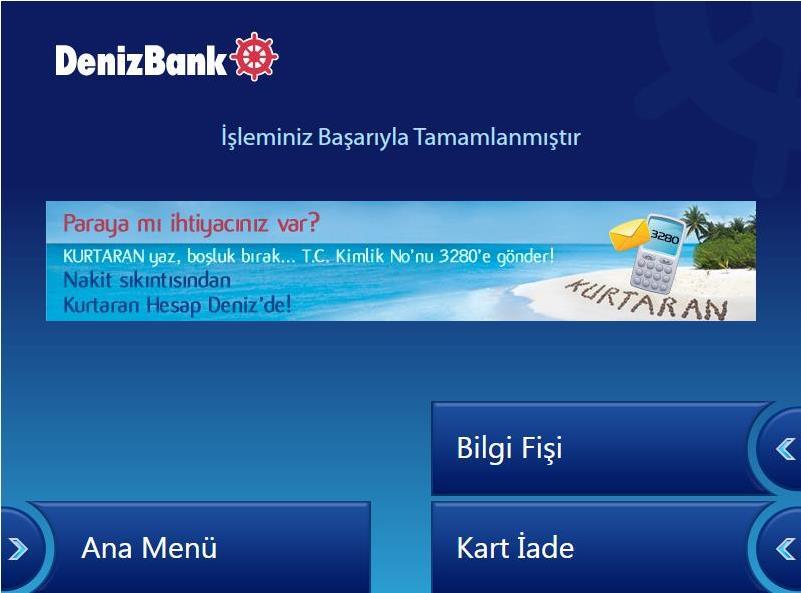 ATM Uyarıları İşlem