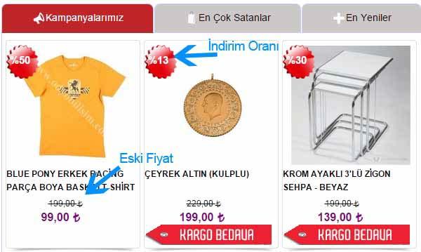 Ürün Durumu kısmından sıfır, ikinci el, outlet, arızalı gibi seçimler