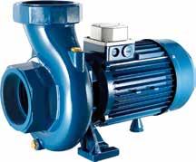 Single impeller centrifugal pumps, medium sliding high delivery with 2, 3 and 4 delivery openings; mainly used in agriculture and applications requiring high level delivery.