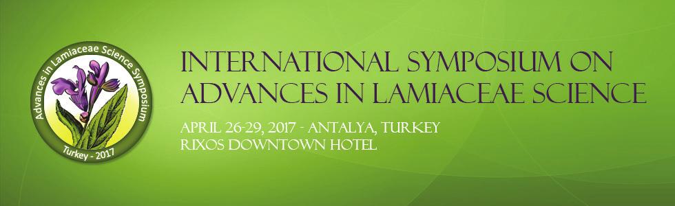 Uluslararası Sempozyum: Lamiaceae (Nanegiller) Bilimindeki Son Gelişmeler Sizleri 26-29 Nisan 2017 tarihlerinde Antalya da düzenlenecek olan Lamiaceae Biliminde Son Gelişmeler isimli uluslararası
