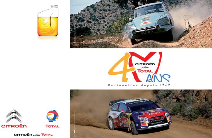 40 senelik tutku TOTAL ve CITROËN arasındaki ortaklığın gücü özellikle otomobil sporlarıyla kendini gösterir : 1969 Fas rallisinden Sébastien LOEB ile Daniel ELENA ve TEAM CİTROËN TOTAL'ın muhteşem