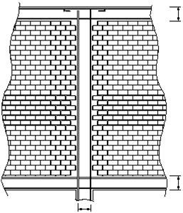 Bina köşelerinde ve taşıyıcı duvarların arakesitlerinde düzenlenen betonarme düşey hatılların en-kesit boyutları, kesişen duvarların