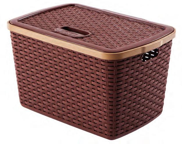 Raddan / Rattan 0745 40 lt - 4 No Raddan Box 40 lt - 4 No Rattan Box Ambalaj / Box: 8 Hacim / Volume: 0,13 m 3 Ölçü / Size: 54,5 x 35,5 x 26,5 cm 0742 15 lt - 1 No Raddan Box 15 lt - 1 No Rattan Box