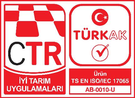 0.7 11/11 EK-4: CTR Ürün Belgelendirme Markaları CTR İyi Tarım