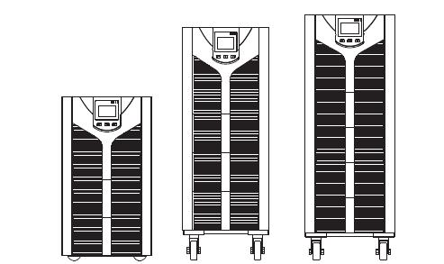 1 KVA. UPS Arka Panel Görünümü 2 kva.&3 KVA. UPS Arka Panel Görünümü 2.5 6-10-20 KVA.
