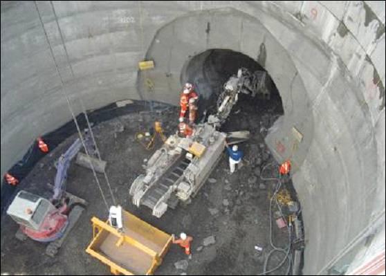 Şekil 1-56 NATM ile Tünel Açma 1.4.4.2.3.2 Kaya Ortamda Tünel Açma Yöntemleri Delme-Patlatma Yöntemiyle Tünel Açımı Bu yöntem uzun yıllardır yer altı kazılarında kullanılmaktadır.