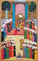 RESİM 3: Sultan'a (III. Ahmet) Hediye Sunulması (Levni), Surname-I Vehbi RESİM 4: Alimler ve Öğrenciler, (Levni), Surname-I Vehbi 144 RESİM 5. II.