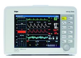 Inﬁnity Delta MT-8850-2006 Delta çoklu parametre monitörüyle ayrı nakil monitörlerine gerek kalmadan yetişkin, pediatrik ve yenidoğan hastalarınızı hem yatak başında hem nakil sırasında