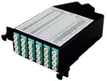 50/125 MPO to LC OM3 MultiMode 24-Port High Density Cassette Model No.CHDLCMPOMM24 ÖZELLİKLER Max.